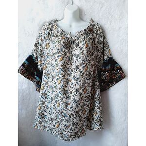 Cato floral ruffle sleeve 18/20 blouse